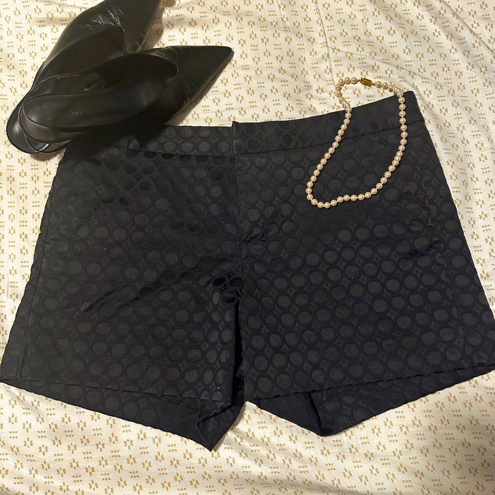 Banana Republic Black Circle Patterned Women's Shorts